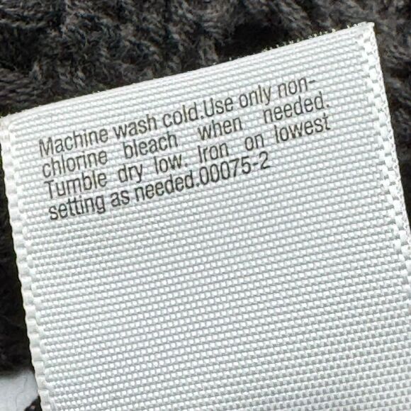 ALLEN B SCHWARTZ Womens Medium Black Crochet Open Knit Pullover Sweater Cover Up - Picture 5 of 8